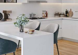 Accesorios para Gabinetes de Cocina RTA, Encimera de Cuarzo de 20 mm con Grifo y Bisagras, Losa de Lujo Personalizable - Product Image 3