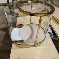 Vitrine de comptoir moderne pour bijoux, boîte de présentation cylindrique ronde en verre, présentoir de comptoir verrouillable pour musée, dôme de présentation de bagues