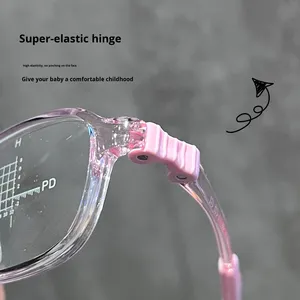 Montura <span class=keywords><strong>de</strong></span> Gafas <span class=keywords><strong>para</strong></span> Miopía Estilo Punk Ultraligera CZ6014ET Unisex Cuadrada con Aro Completo <span class=keywords><strong>Lentes</strong></span> AC <span class=keywords><strong>Almohadillas</strong></span> Nasales <span class=keywords><strong>de</strong></span> Silicona Suave Goma - Product Image 4