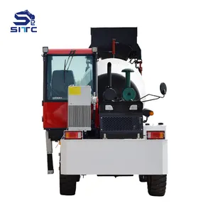 Mobile Mini Small 2m3 3m3 3.5m3 4m3 Self Loading Concrete Mixer Truck Car Price With Pump Machine