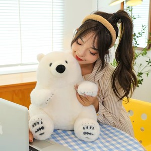 Sitting Polar <b>Bear</b> Doll Plush Simulation Series Panda Polar <b>Bear</b> Pillow <b>Cute</b> <b>Bear</b> Plush Doll Holiday Birthday Gift for Children - Product Image 5