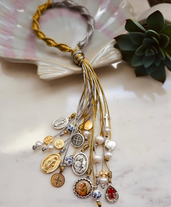 Colgador de Puerta de San Benito Hecho a Mano, Medallas de Santos, Ideas de Regalo para el Hogar, Brazalete Católico - Product Image 1