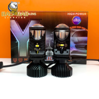 BB1226 Lente Mini Bi-LED H4 de Alta Potencia con Luz Alta y Baja, 2.5 3.0 pulgadas, Bombilla Proyectora Y6 T9, Luz Antiniebla y Faro LED para Coche y Moto