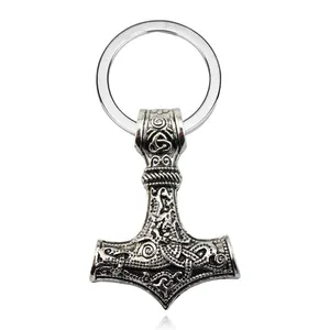 Thor hammer Mjolnir Viking amulette marteau scandinave nordique bijoux porte-clés