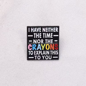 Manufaktur massal Lapel Enamel lembut pin lucu huruf populer Logo kerajinan logam untuk Natal dan Hari Nasional untuk topi - Product Image 4