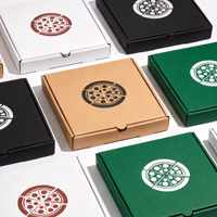 Boîte à pizza rectangulaire en carton avec tiroir coulissant, personnalisable, de qualité alimentaire, pour la vente en gros, emballage de livraison à emporter