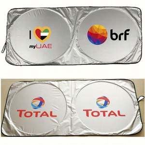 Parasol Plegable Universal para Parabrisas de Coche, Reflectante, Plateado, con Logotipo Personalizado, Impresión en Serigrafía, Promocional - Product Image 4