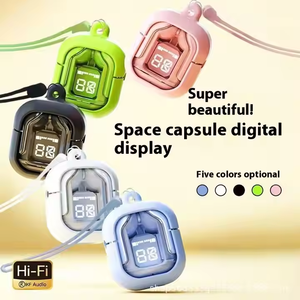 31 Không Khí Mini Trong Tai Tai Tai Nghe Không Dây Với LED Hiển Thị Điện Không Thấm Nước Chơi Game Đúng Stereo ENC Tinh Thể Trong Suốt Trường Hợp - Product Image 6