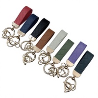 Porte-clés de voiture moderne à motif diamant, pendentif artistique, accessoire de mode créatif en alliage de zinc, cadeau pour couples, petit modèle