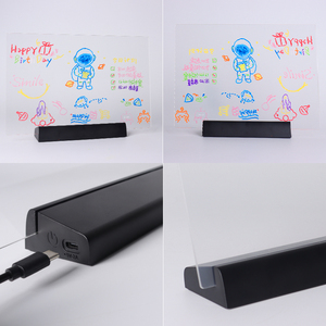 Nhà Máy Trực Tiếp Tốt Nhất Người Bán Tùy Chỉnh 20X30Cm Văn Phòng Di Động Bàn LED Ánh Sáng up Khô Xóa Hội Đồng Quản Trị - Product Image 3