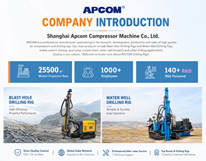 เครื่องเจาะบ่อน้ำแบบเคลื่อนที่ APCOM 280ม. 300ม. 350ม. 400ม. 450ม. ใช้เครื่องยนต์ดีเซลแบบโรตารี่ ติดตั้งบนรถตีนตะขาบ สำหรับเจาะบ่อน้ำและเหมือง - Product Image 4