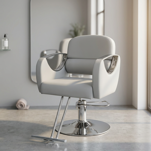 Black Hydraulic Ergonomic <b>Barber</b> <b>Chair</b> 360 Degree Rotation Adjustable Height Salon Styling <b>Chair</b> - Product Image 2