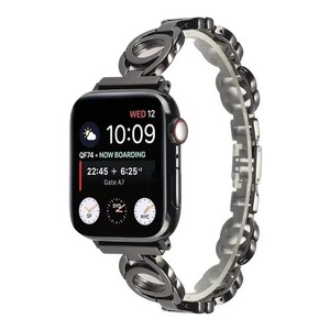 Compatible con <span class=keywords><strong>Apple</strong></span> <span class=keywords><strong>Watch</strong></span> 38mm 40mm 42mm 44mm Correa de Acero Inoxidable de Aleación Premium Compatible con IWatch7 6 5 4 3 2 1 - Product Image 1