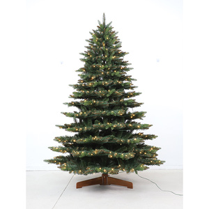 Nuevo Árbol de Navidad Preiluminado con Base de Madera M1 Resistente al Fuego, Decoración Navideña, Proveedor de Árboles de Navidad - Product Image 2