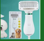 Secador de Pelos para Animais de Estimação 2 em 1 de Silicone Ecológico de Luxo, com Sopro de Ar, para Cães e Gatos, para Limpeza e Banho no Banheiro - Product Image 4