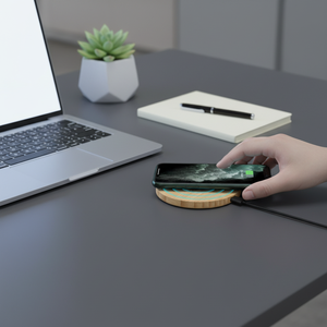 15W Fast Wireless Charger Lamp <b>LED</b> <b>Lighting</b> Modern Design Construction Custom Logo Printing CE - Product Image 1