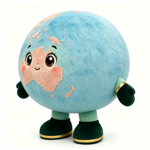 Peluche personnalisée de la Terre, peluche globe, peluche planète Terre, peluche Terre - Product Image 5