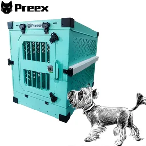 Convenient Lock Design Safe And Comfortable Metal Dog Kennel Collapsible Dog Crate