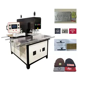 Mesin embos silikon 3D, mesin embos cetak LOGO profesional, pabrik mesin untuk pembuatan label topi garmen
