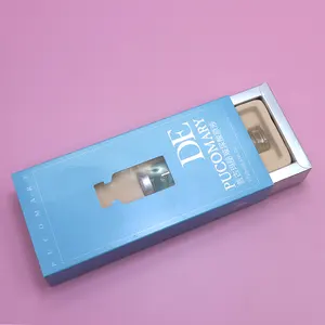 Logotipo personalizado Impresso Luxo Dobrável Deslizante Gaveta Caixa maquiagem Skincare Embalagem Set óleo essencial perfume Caixa Para Cosméticos