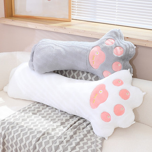 Design OEM/ODM cuscino per gatti morbido peluche bambola cuscino per animali di peluche giocattoli per bambini Design a forma di <span class=keywords><strong>gatto</strong></span> cuscino per divano zampa di <span class=keywords><strong>gatto</strong></span> nuovo per i bambini - Product Image 5