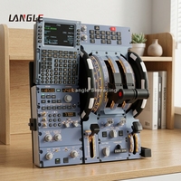 Station de commande de simulateur de vol en aluminium pour jeu virtuel Airbus A320, console de commande rétroéclairée à mouvement complet pour simulateur de course