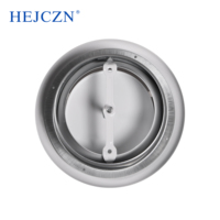 Vanne à disque en fer pour climatisation centrale CVC, couvercle de prise d'air pour conduit de ventilation, installation facile