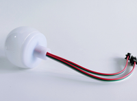 Ampoule LED D70 RGB WS2811 IC à changement de couleur, protection oculaire, PVC ABS, décorative, IP67, pour éclairage de parc d'attractions