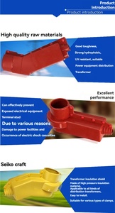 <span class=keywords><strong>Gaine</strong></span> <span class=keywords><strong>isolante</strong></span> en PE pour douille de transformateur haute tension 24 kV - Product Image 3