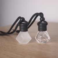 Bouteilles de diffuseur de parfum en verre vides de 8 ml, 10 ml, 12 ml, multi-styles, noir givré, désodorisants pour voiture avec bouchon à vis
