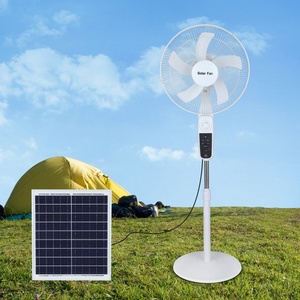 Suitable 16-Inch Solar Rechargeable 3-Speed 5-<b>Gear</b> Solar Fan with 15000mAh Battery Multi-Adjustment Solar Outdoor Fans - Product Image 4