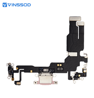 Câble flexible de port de charge pour iPhone 15/15 PLUS/15 P/15PM, connecteur de dock USB-C, adaptateur de réparation de téléphone couleur assortie, fournisseur