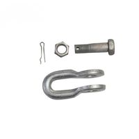 Manille de type U U-7 U-10 U-12 U-16 U-20 galvanisée à chaud pour ligne électrique, accessoire de transmission aérienne