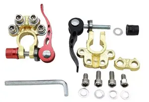 Pince de connecteurs de batterie en laiton, pièces, connecteurs de voiture M6, dégagement rapide