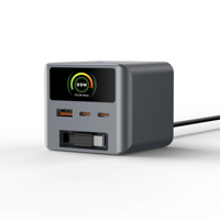 Chargeur GaN EN62368 100W avec écran TFT, adaptateur secteur GaN, chargeur Type-C, chargeur ultra-rapide pour téléphone