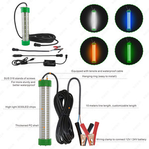 BBIER 12V/24V 60W 120W 200W 300W Lampes de pêche sous-marines LED vertes attirant les poissons avec indice de protection IP68 - Product Image 3