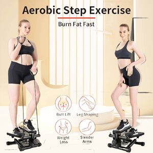 Home Workout Equipment Stair Stepper for Exercise <b>Mini</b> Steppers With Resistance Band Hydraulic Fitness Stepper - Product Image 4