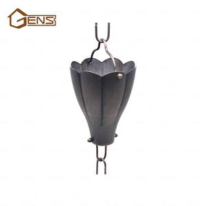 Chaîne <span class=keywords><strong>de</strong></span> pluie <span class=keywords><strong>de</strong></span> style japonais, sortie extérieure, type lotus, chaîne <span class=keywords><strong>de</strong></span> pluie en cuivre pour systèmes <span class=keywords><strong>de</strong></span> gouttières - Product Image 4