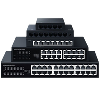 Custom5 8 10 18 20 26 28 48 Port Poe saklar jaringan 16 Port 1000Mbps jaringan Gigabit Switch 24 Port saklar Ethernet industri