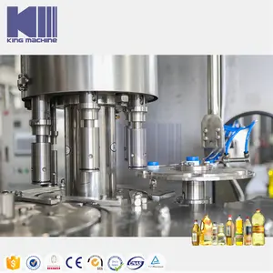 King Machine Automatic Essential Cooking Oil Filling And Capping Machine Bottle Production Line