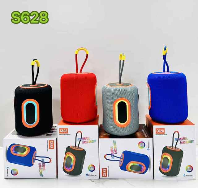 S628 Wireless Audio Player Mini Fabric Speaker Heavy Bass Subwoofer Outdoor Camping Emergency Rugged Soundbox Bulk Wholesale OEM