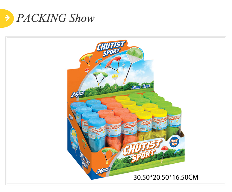 Sport chutist game set 24pcs kids mini toy parachute