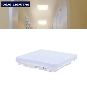 OGJG 50000 hours Emergency Battery Hotel Guest Room Lamp Bathroom Ip65 PC cover dampproof LED Ceiling Light