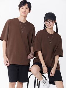 เสื้อยืดคอตตอนหนา 320 กรัม พิมพ์โลโก้ตามสั่ง ทรงหลวม ไซส์ใหญ่ เสื้อยืดเปล่า เสื้อยืดผู้ชาย เสื้อยืดผู้หญิง เสื้อยืดคอตตอน - Product Image 3