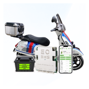 ECBMS 电动滑板车 BMS 9-18S 40-120A LiFePO4 锂离子 18650 12V 24V 快速平衡双温度传感器应用程序监控电池系统 - Product Image 1