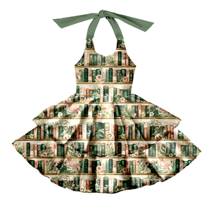 Robe à volants en soie de lait pour filles, robe à bretelles personnalisée pour tout-petits - Product Image 5