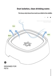 Nessuna fuoriuscita senza gocciolamento lento distributore di acqua per animali domestici per bere ciotola per cani ciotola per acqua - Product Image 6