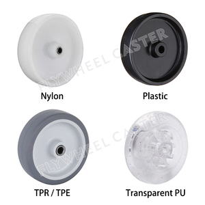 Roda de Borracha Termoplástica TPE de 2 Polegadas, 2.5 Polegadas, 3 Polegadas e 4 Polegadas, Roda Rígida TPR de Baixa Capacidade - Product Image 4