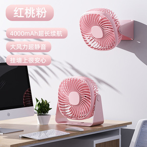 Mini ventilador Blue Whale Joy, 15,8x7,2x17mm, batería recargable, ventilador de escritorio portátil para el hogar, oficina, dormitorio, uso en exteriores - Product Image 3