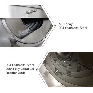 Machine de cuisson aux châtaignes 30-500kg/lot Machine à rôtir les graines de cajou les graines de café les graines de cacao les amandes les graines de cacao les arachides - Product Image 6